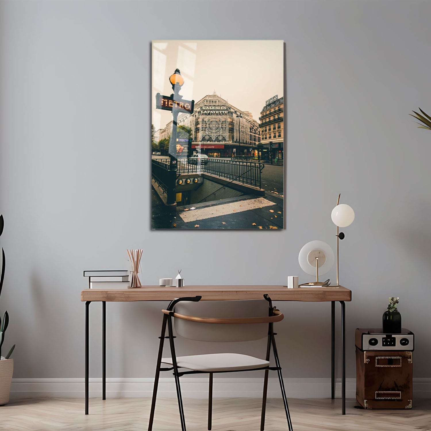 Wes Co Gallery Metal Poster Galeries Lafayette Metro 11" x 17" Home Goods - Travels Border or edge to edge Metal Art Print