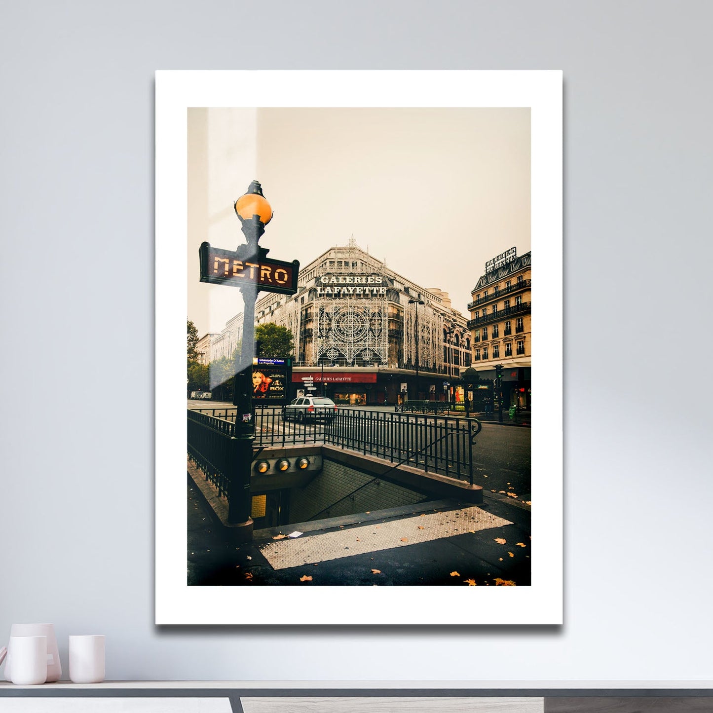 Wes Co Gallery Metal Poster Galeries Lafayette Metro 16" x 24" Home Goods - Travels Border or edge to edge Metal Art Print