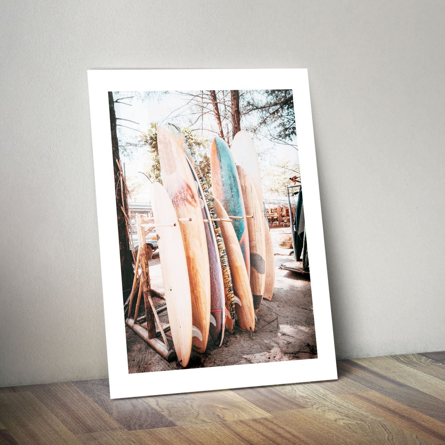 Wes Co Gallery Metal Poster Colorful Surfboard Collection 24" x 36" Home Goods - Photography Border or edge to edge Metal Art Print