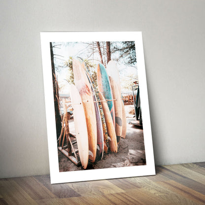 Wes Co Gallery Metal Poster Colorful Surfboard Collection 24" x 36" Home Goods - Photography Border or edge to edge Metal Art Print