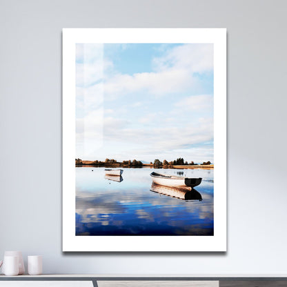 Wes Co Gallery Metal Poster Lakeside Mornings 16" x 24" Home Goods - Coastal Border or edge to edge Metal Art Print