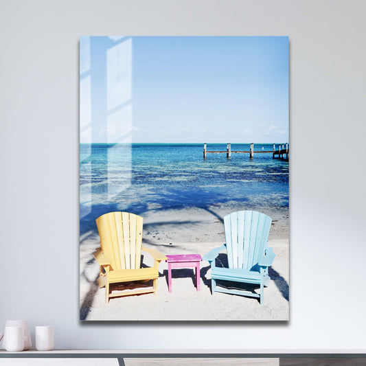 Wes Co Gallery Metal Poster Coastal Color Bliss 11" x 17" Home Goods - Coastal Border or edge to edge Metal Art Print