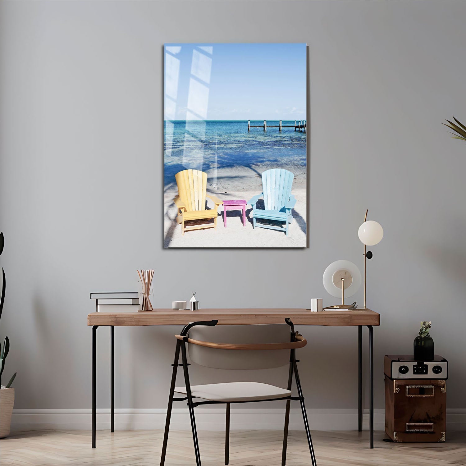 Wes Co Gallery Metal Poster Coastal Color Bliss 11" x 17" Home Goods - Coastal Border or edge to edge Metal Art Print