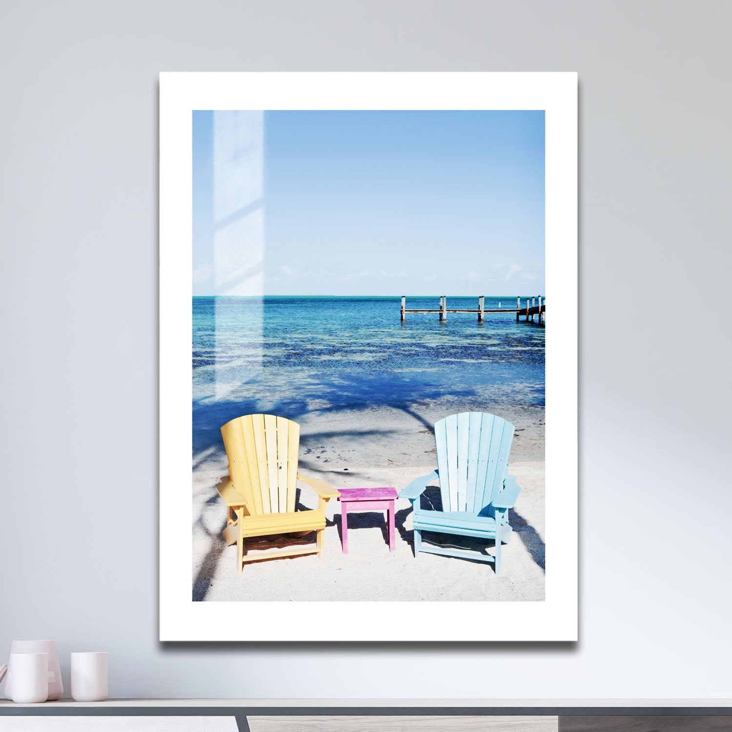 Wes Co Gallery Metal Poster Coastal Color Bliss 16" x 24" Home Goods - Coastal Border or edge to edge Metal Art Print