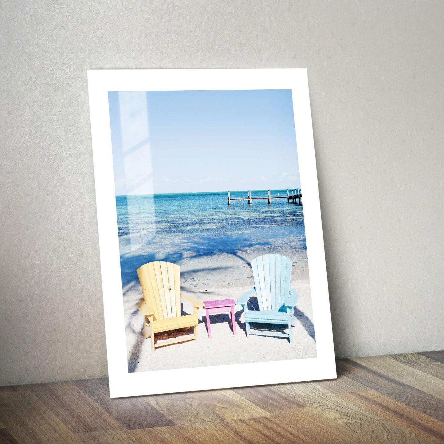 Wes Co Gallery Metal Poster Coastal Color Bliss 24" x 36" Home Goods - Coastal Border or edge to edge Metal Art Print