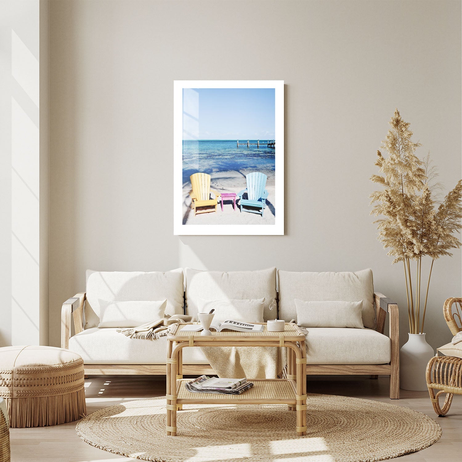 Wes Co Gallery Metal Poster Coastal Color Bliss 24" x 36" Home Goods - Coastal Border or edge to edge Metal Art Print