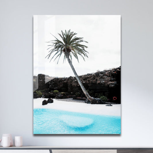 Wes Co Gallery Metal Poster Tropical Tranquility 11" x 17" Home Goods - Photography Border or edge to edge Metal Art Print