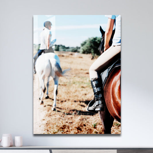 Wes Co Gallery Metal Poster Riding Day 11" x 17" Home Goods - Photography Border or edge to edge Metal Art Print