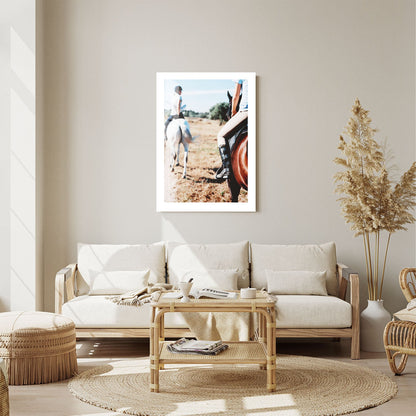 Wes Co Gallery Metal Poster Riding Day 24" x 36" Home Goods - Photography Border or edge to edge Metal Art Print