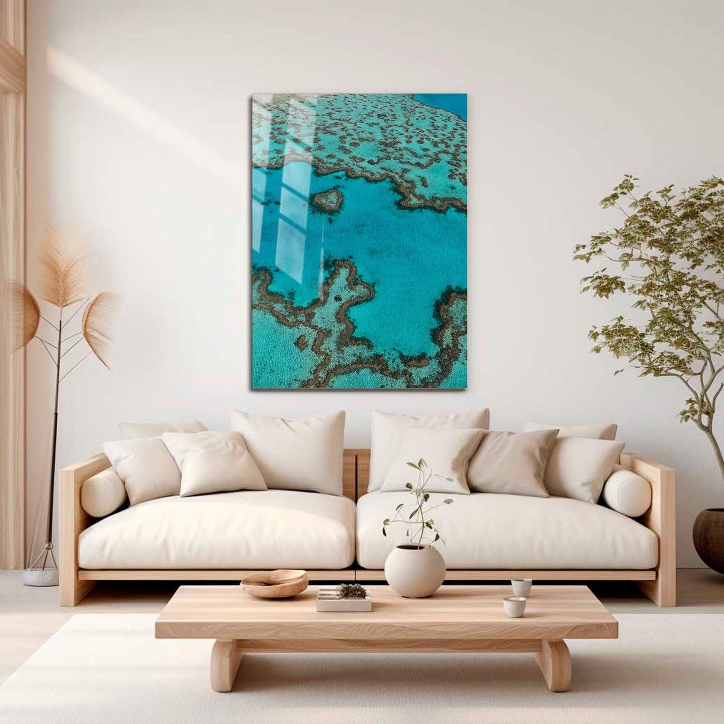 Wes Co Gallery Metal Poster Love Coral Reef 11" x 17" Home Goods - Coastal Border or edge to edge Metal Art Print