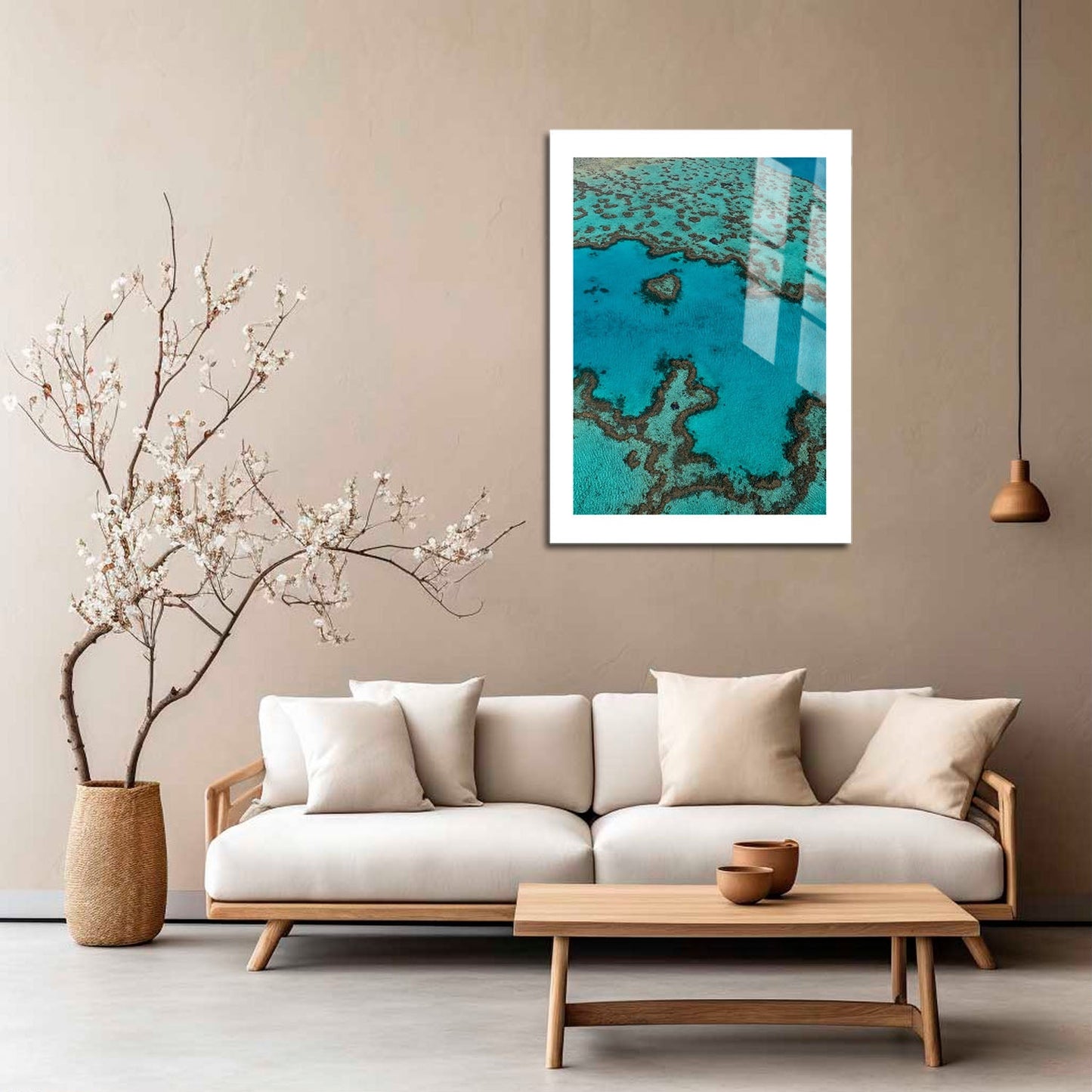 Wes Co Gallery Metal Poster Love Coral Reef 16" x 24" Home Goods - Coastal Border or edge to edge Metal Art Print