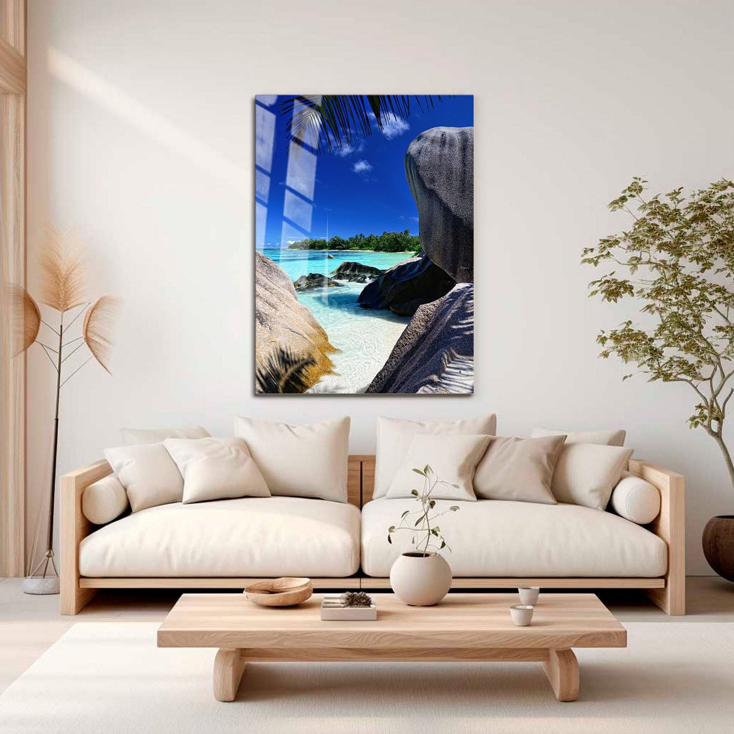 Wes Co Gallery Metal Poster Serene Coastal Escape 11" x 17" Home Goods - Coastal Border or edge to edge Metal Art Print