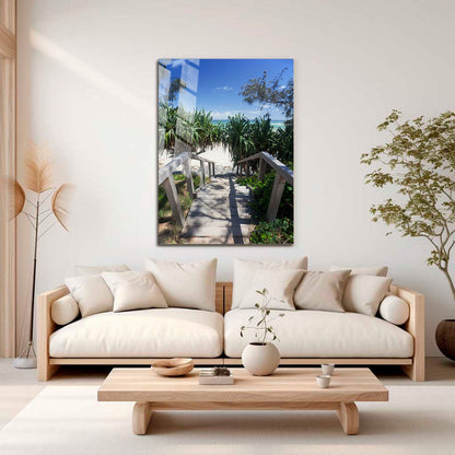 Wes Co Gallery Metal Poster Pathway to Paradise 11" x 17" Home Goods - Photography Border or edge to edge Metal Art Print