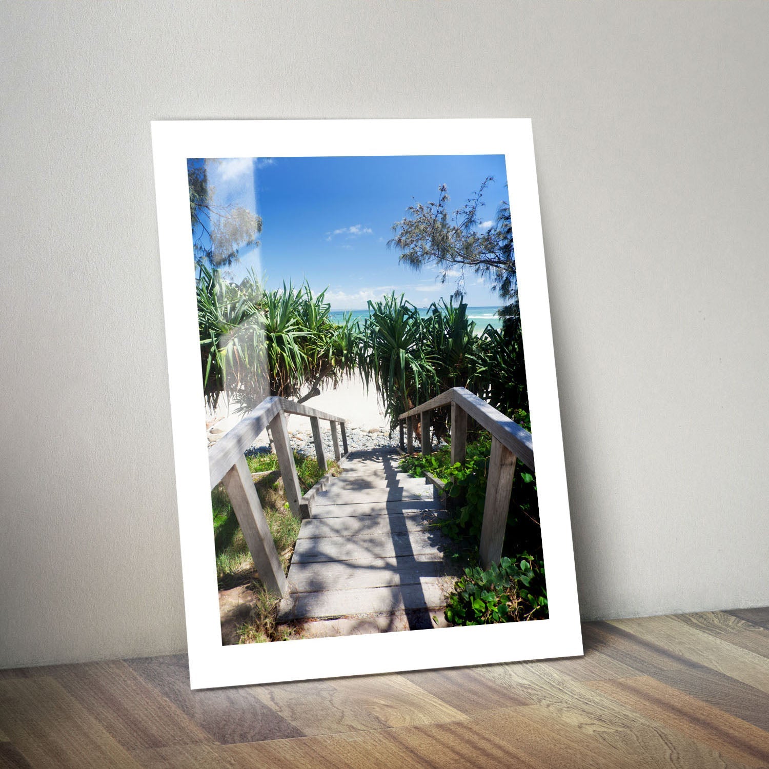 Wes Co Gallery Metal Poster Pathway to Paradise 24" x 36" Home Goods - Photography Border or edge to edge Metal Art Print