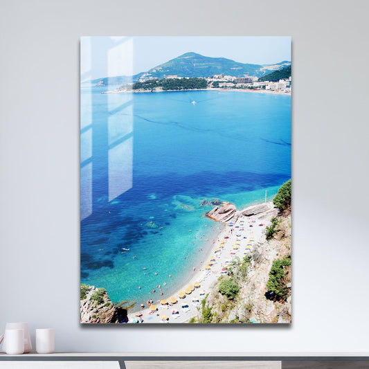 Wes Co Gallery Metal Poster Summer in Italy 11" x 17" Home Goods - Coastal Border or edge to edge Metal Art Print