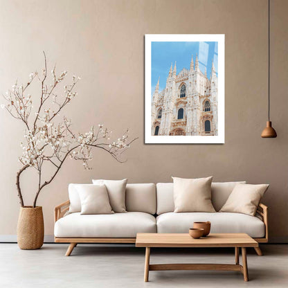 Wes Co Gallery Metal Poster Majestic Gothic Cathedral 16" x 24" Home Goods - Photography Border or edge to edge Metal Art Print