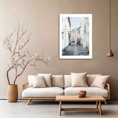 Wes Co Gallery Metal Poster Quiet French Village 16" x 24" Home Goods - Travels Border or edge to edge Metal Art Print