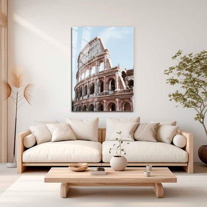 Wes Co Gallery Metal Poster Ancient Roman Colosseum 11" x 17" Home Goods - Travels Border or edge to edge Metal Art Print