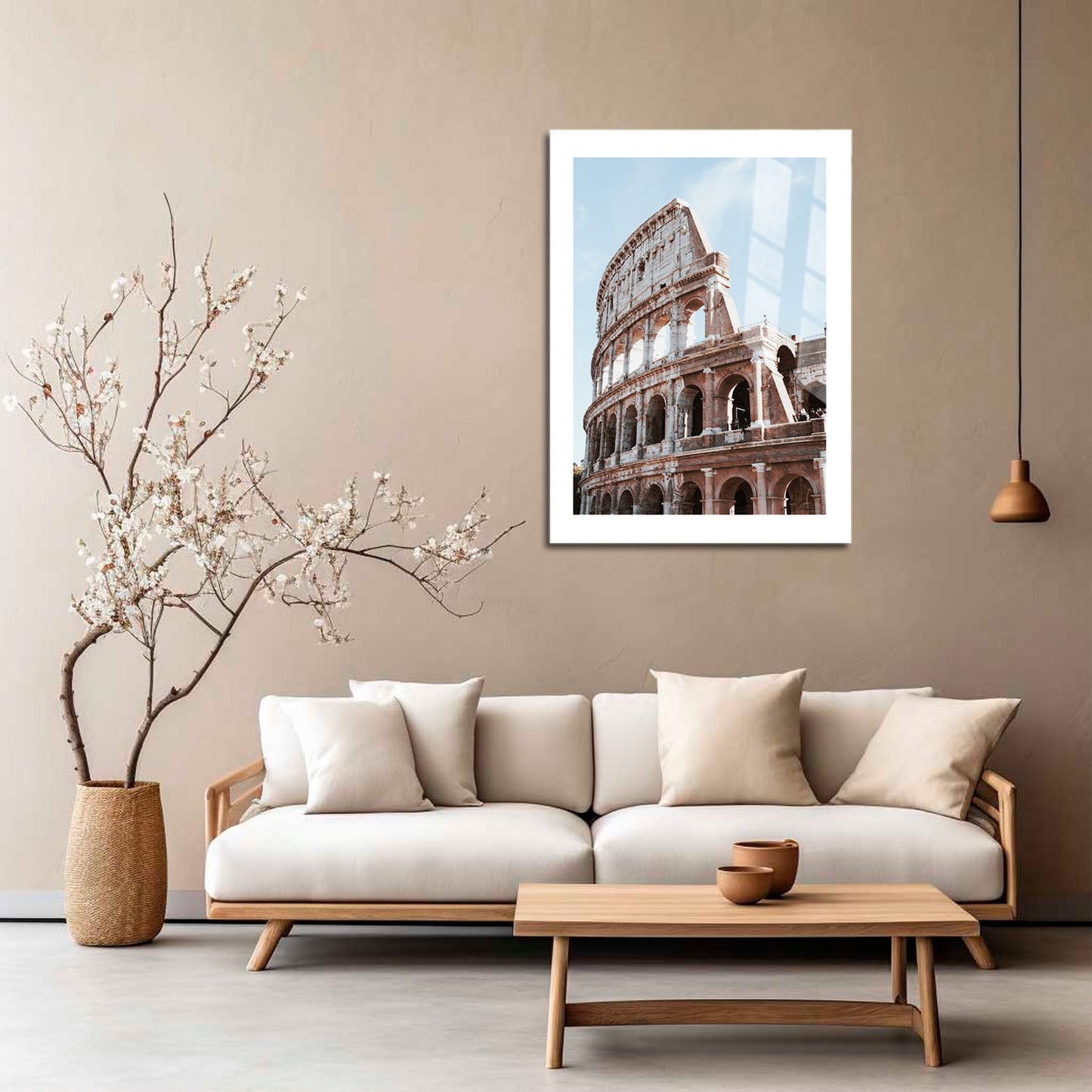 Wes Co Gallery Metal Poster Ancient Roman Colosseum 16" x 24" Home Goods - Travels Border or edge to edge Metal Art Print