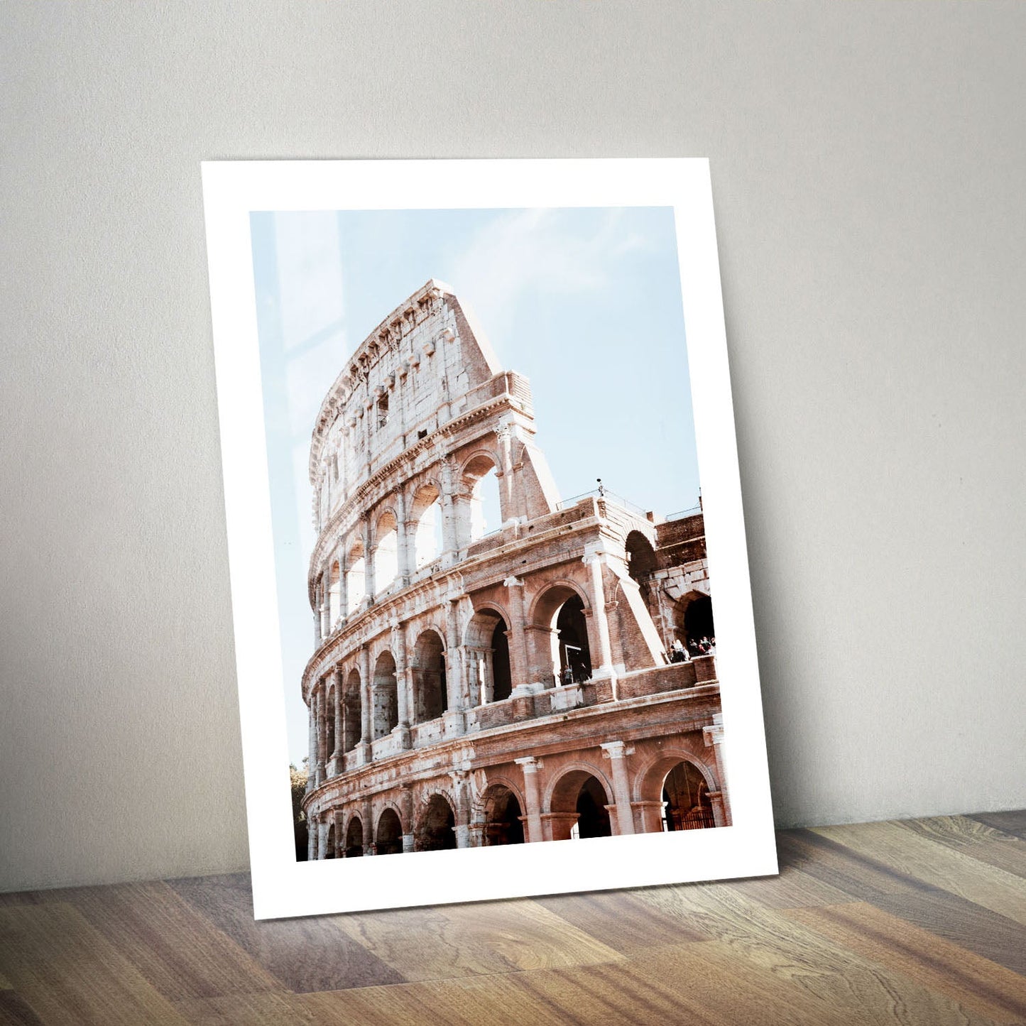 Wes Co Gallery Metal Poster Ancient Roman Colosseum 24" x 36" Home Goods - Travels Border or edge to edge Metal Art Print