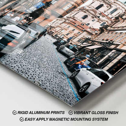 Wes Co Gallery Metal Poster Charming Prague Streets 11" x 17" Home Goods - Travels Border or edge to edge Metal Art Print