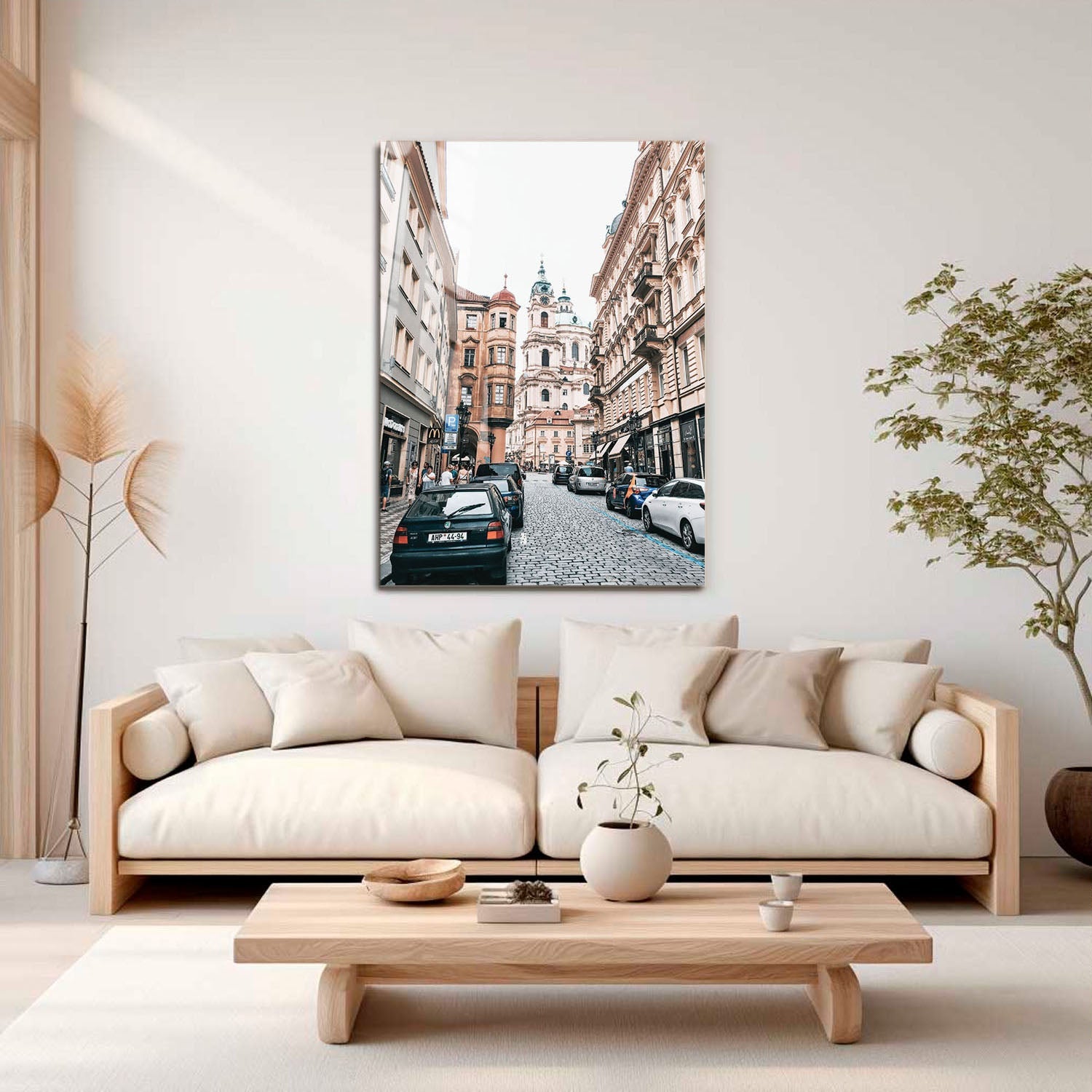Wes Co Gallery Metal Poster Charming Prague Streets 11" x 17" Home Goods - Travels Border or edge to edge Metal Art Print