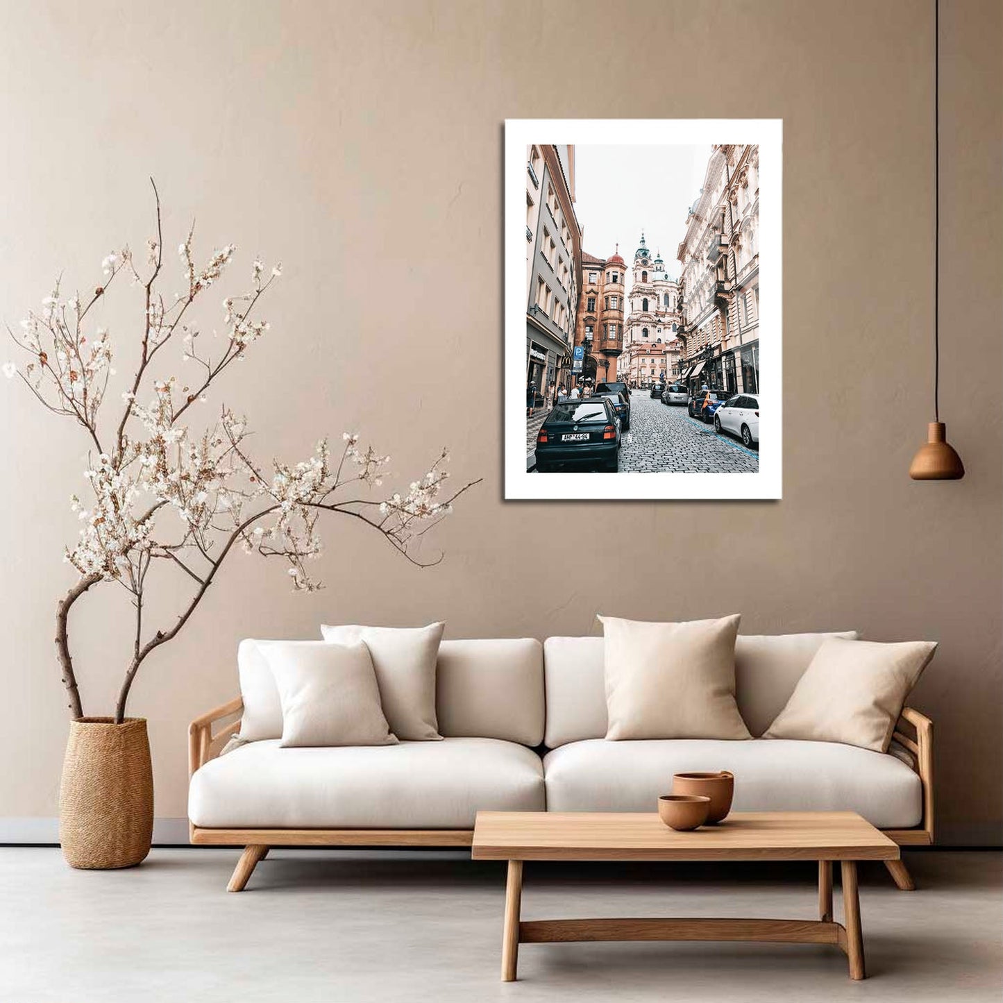 Wes Co Gallery Metal Poster Charming Prague Streets 16" x 24" Home Goods - Travels Border or edge to edge Metal Art Print