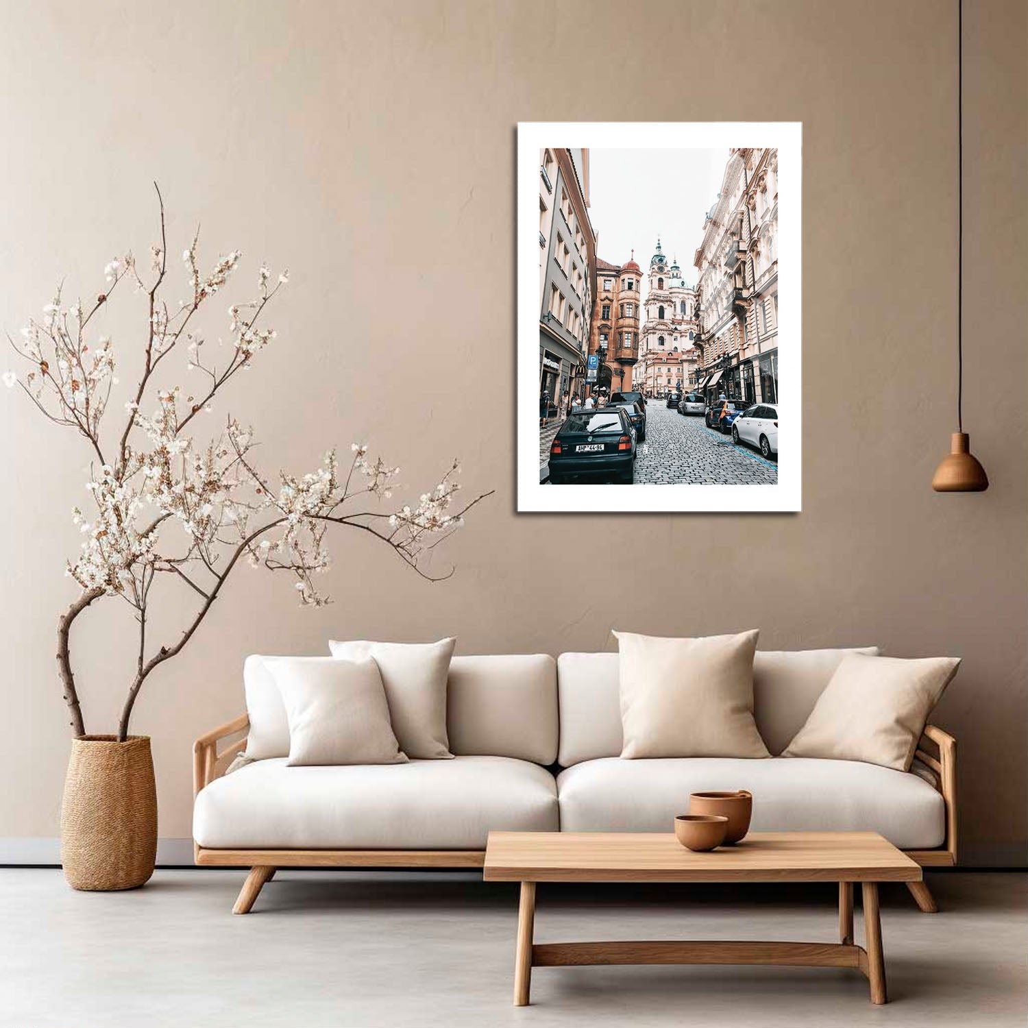 Wes Co Gallery Metal Poster Charming Prague Streets 16" x 24" Home Goods - Travels Border or edge to edge Metal Art Print