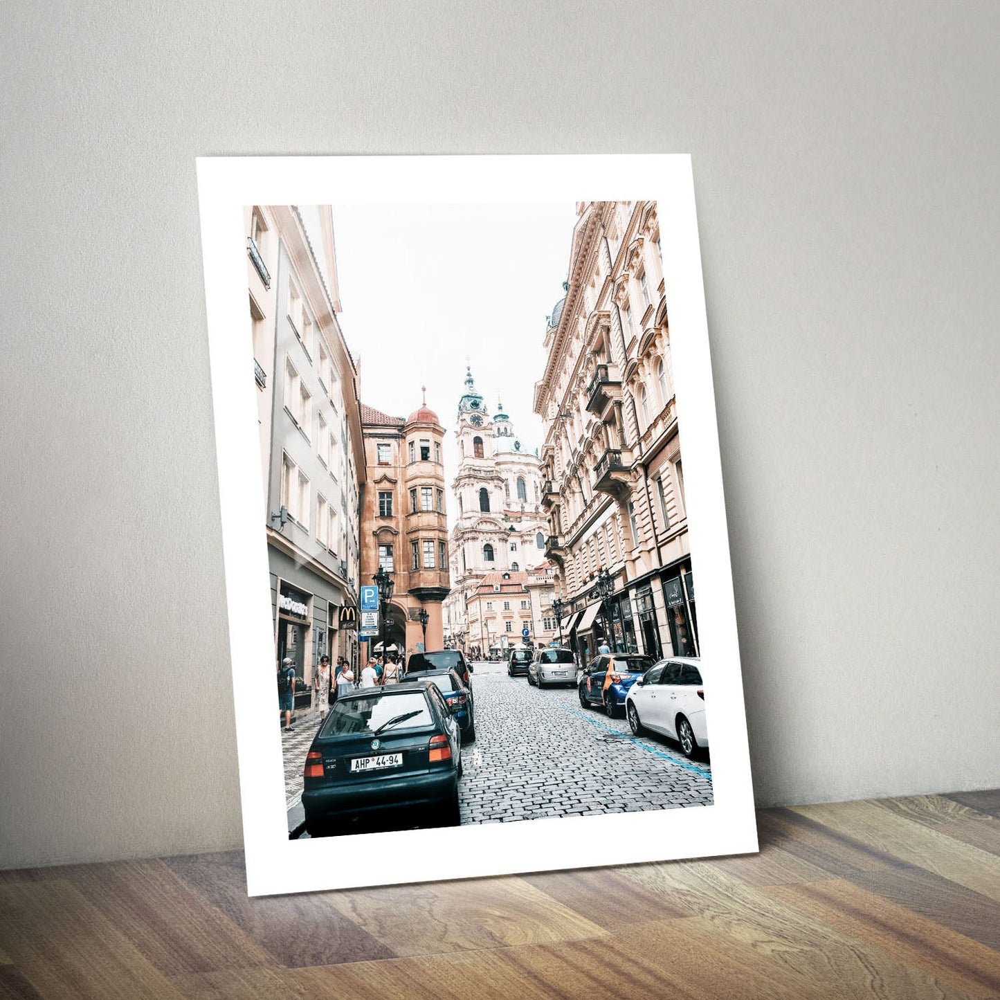Wes Co Gallery Metal Poster Charming Prague Streets 24" x 36" Home Goods - Travels Border or edge to edge Metal Art Print