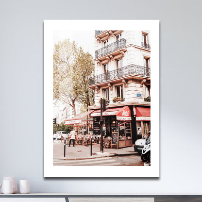 Wes Co Gallery Metal Poster Parisian Days 16" x 24" Home Goods - Travels Border or edge to edge Metal Art Print