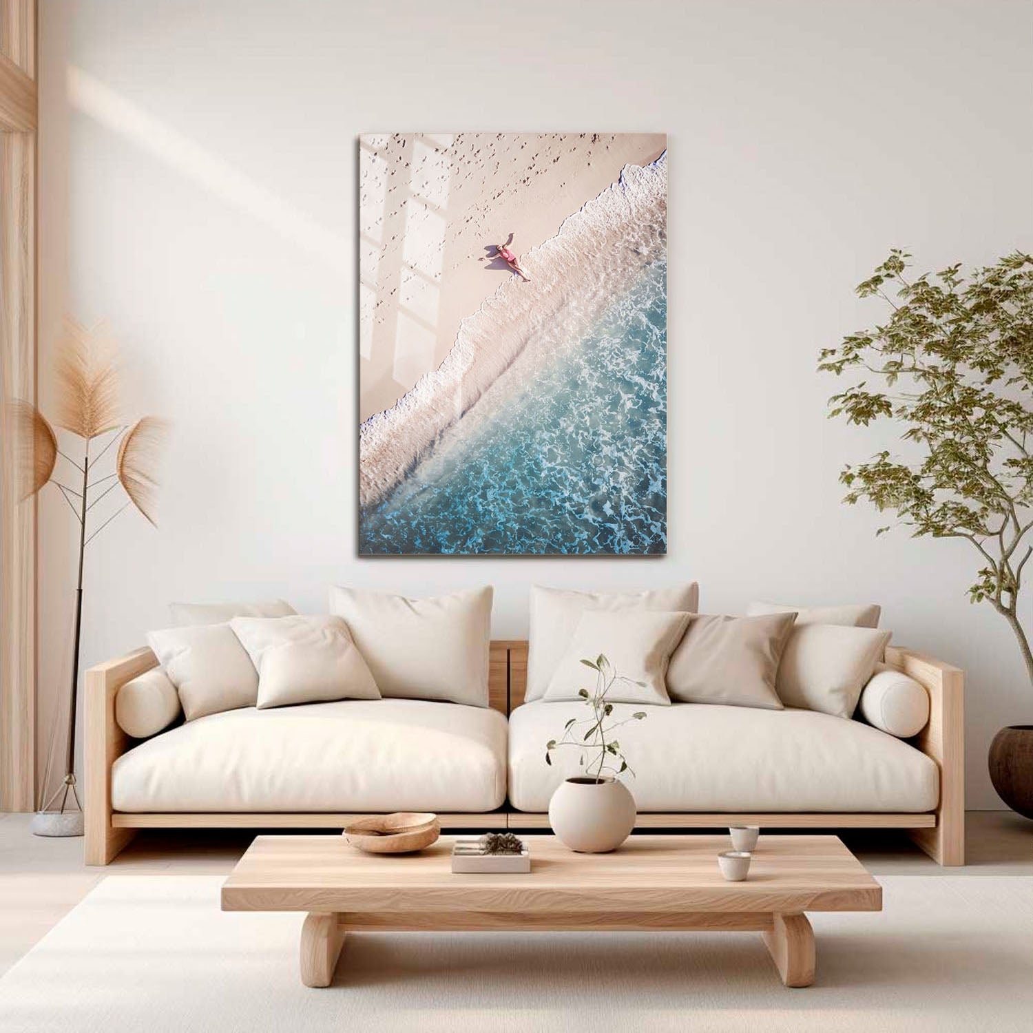 Wes Co Gallery Metal Poster Beachside Bliss 11" x 17" Home Goods - Coastal Border or edge to edge Metal Art Print