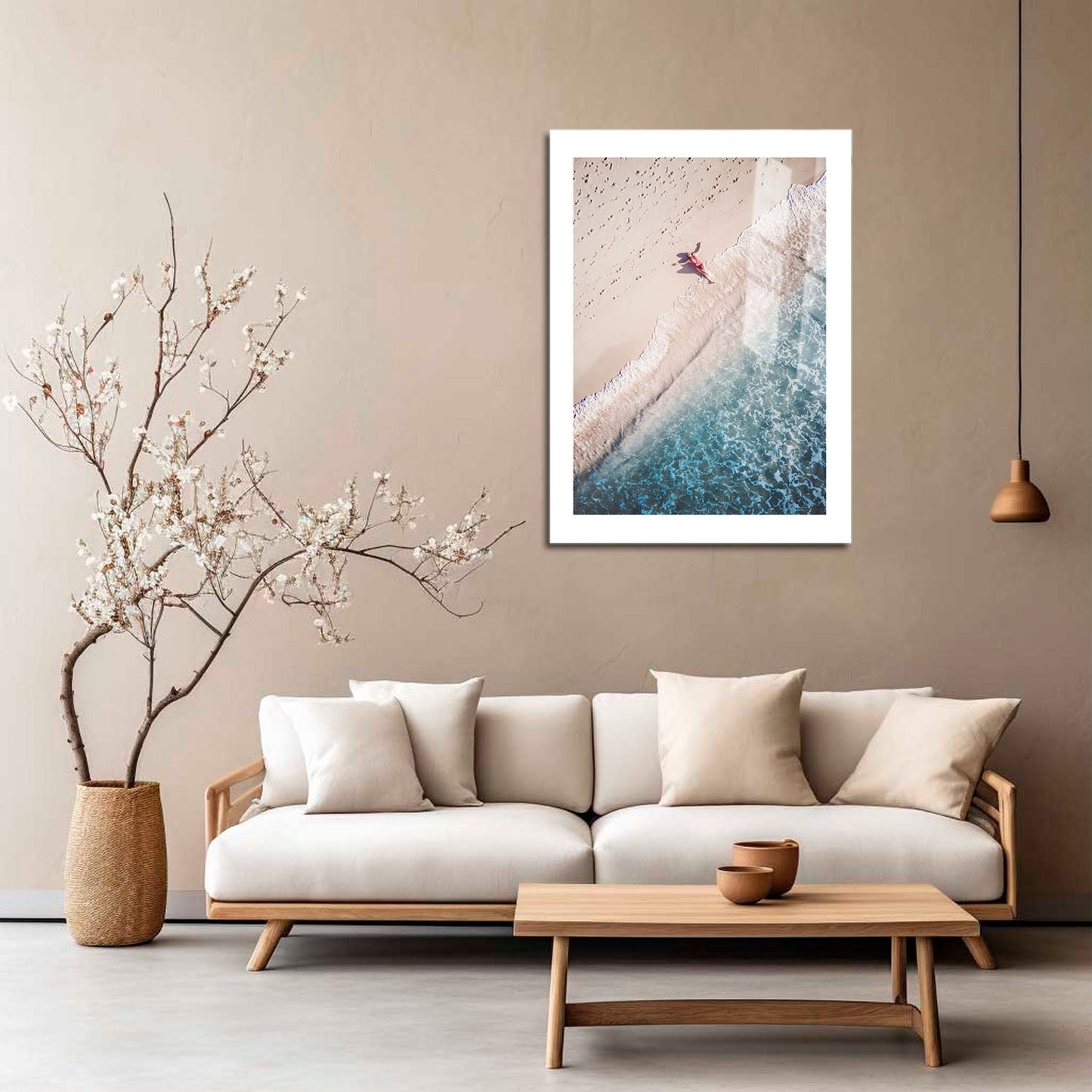 Wes Co Gallery Metal Poster Beachside Bliss 16" x 24" Home Goods - Coastal Border or edge to edge Metal Art Print