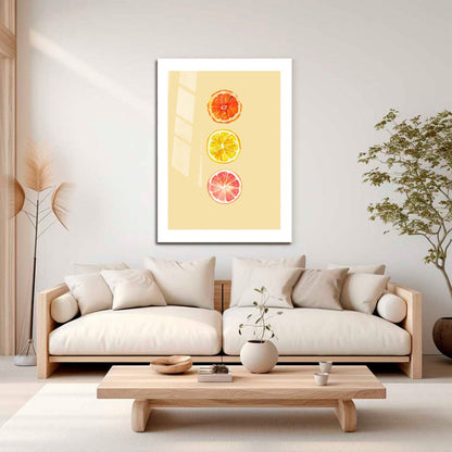 Wes Co Gallery Metal Poster Citron 16" x 24" Home Goods - Illustrations White border only Metal Art Print