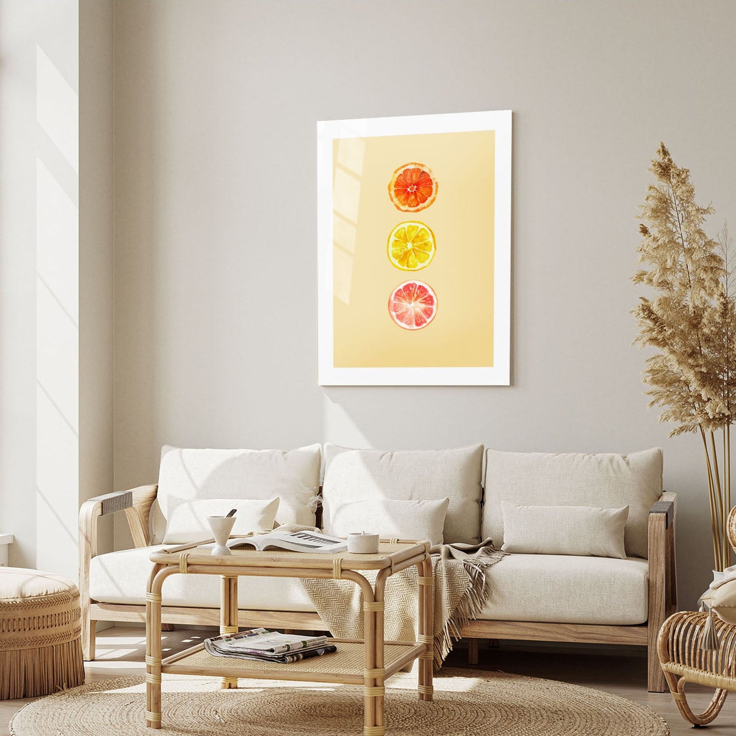 Wes Co Gallery Metal Poster Citron 5" x 7" Home Goods - Illustrations White border only Metal Art Print