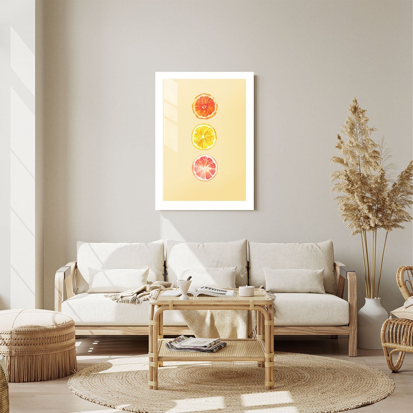 Wes Co Gallery Metal Poster Citron 11" x 14" Home Goods - Illustrations White border only Metal Art Print