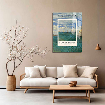 Wes Co Gallery Metal Poster Regatta At Sainte-Adresse Profile by Claude Monet 5" x 7" Home Goods - Artist Edge to edge Metal Art Print