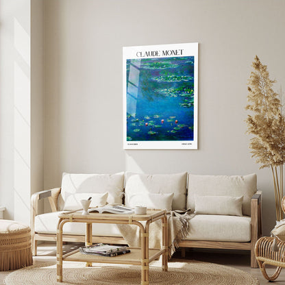 Wes Co Gallery Metal Poster Water Lilies by Claude Monet 5" x 7" Home Goods - Artist Edge to edge Metal Art Print