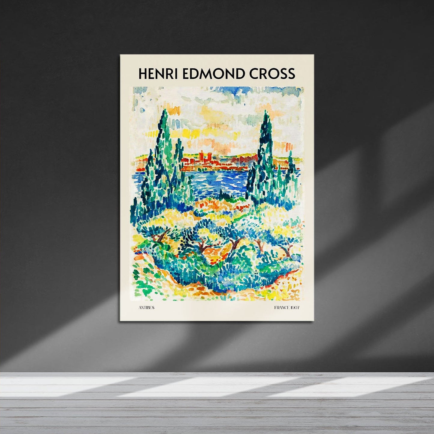 Wes Co Gallery Metal Poster Antibes by Henri-Edmond Cross 16" x 24" Home Goods - Artist Edge to edge Metal Art Print