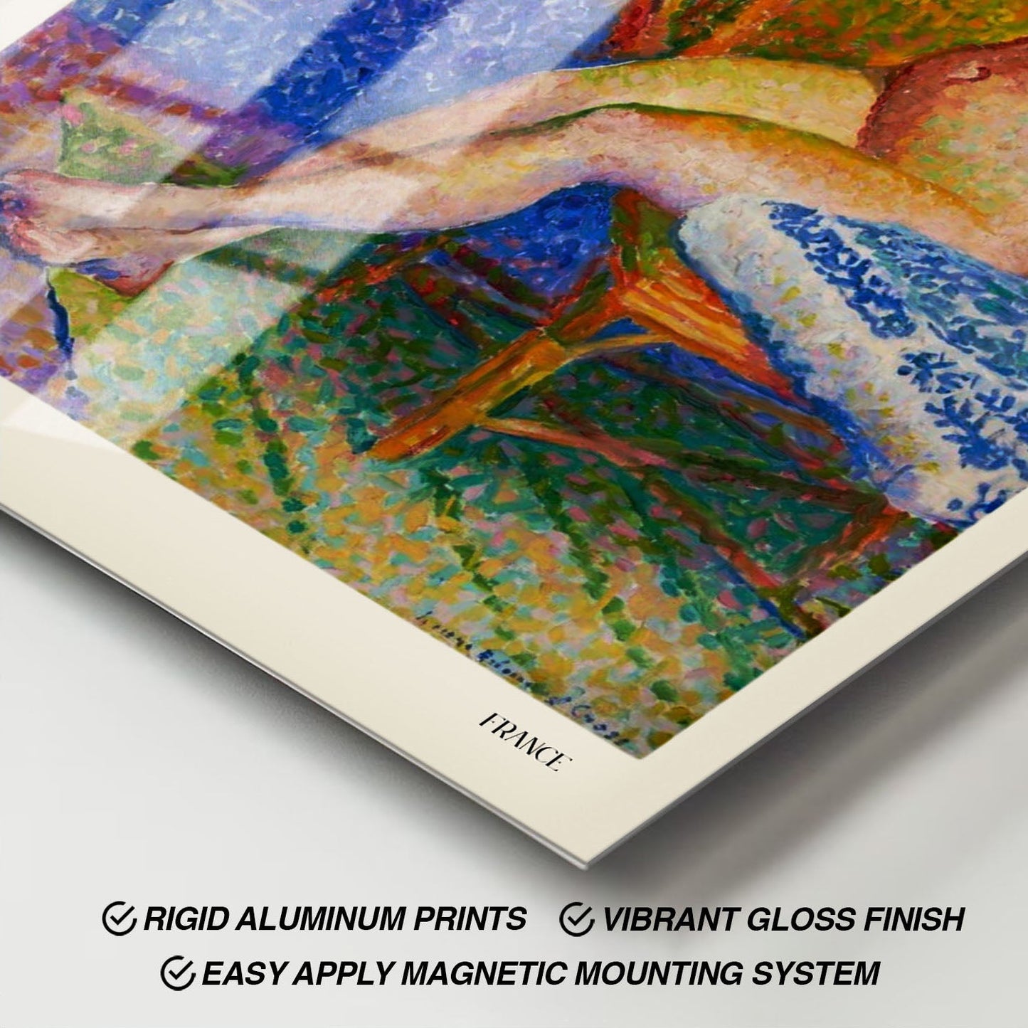 Wes Co Gallery Metal Poster Model by Henri-Edmond Cross 11" x 17" Home Goods - Artist Edge to edge Metal Art Print