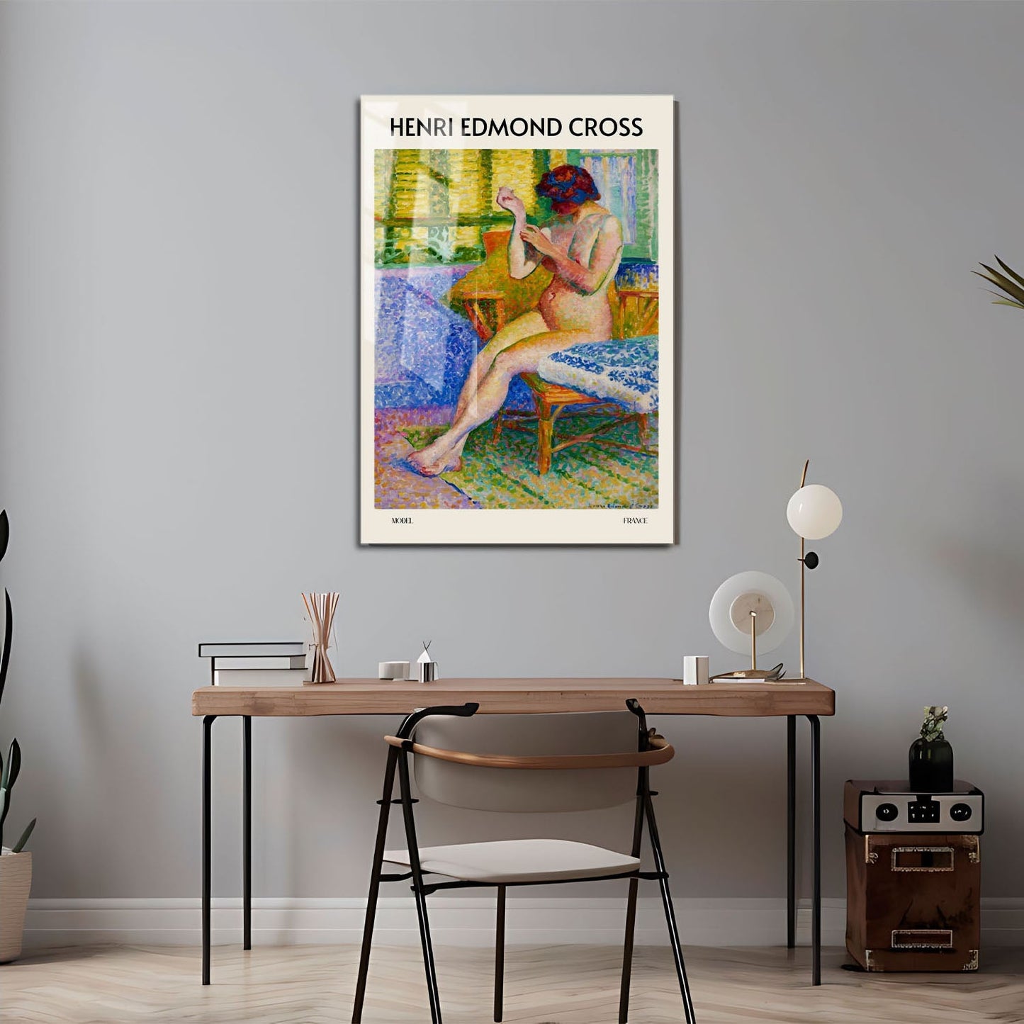 Wes Co Gallery Metal Poster Model by Henri-Edmond Cross 24" x 36" Home Goods - Artist Edge to edge Metal Art Print