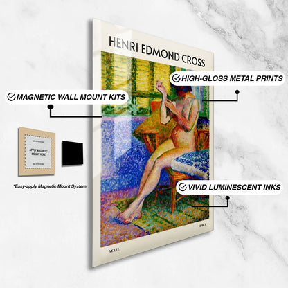 Wes Co Gallery Metal Poster Model by Henri-Edmond Cross 24" x 36" Home Goods - Artist Edge to edge Metal Art Print