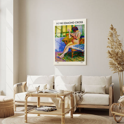 Wes Co Gallery Metal Poster Model by Henri-Edmond Cross 5" x 7" Home Goods - Artist Edge to edge Metal Art Print