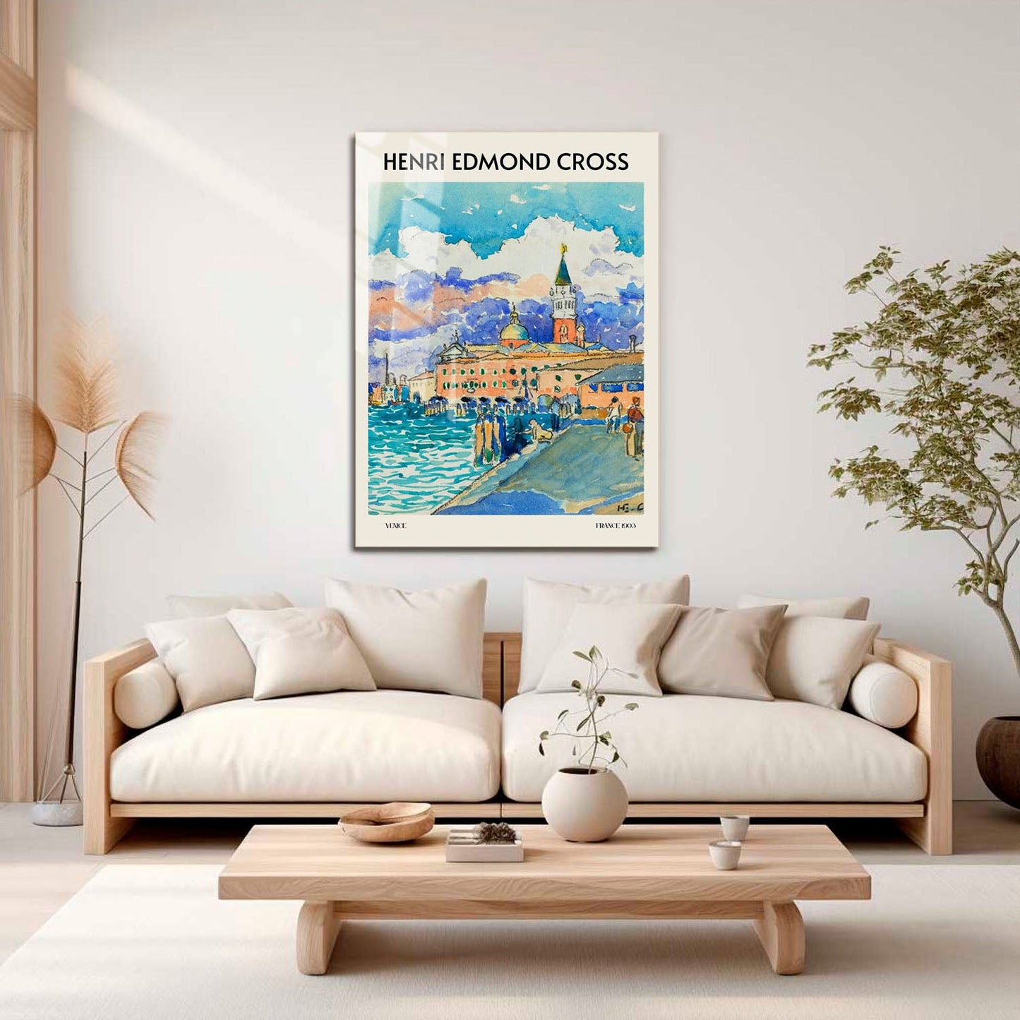 Wes Co Gallery Metal Poster Venice by Henri-Edmond Cross 16" x 24" Home Goods - Artist Edge to edge Metal Art Print