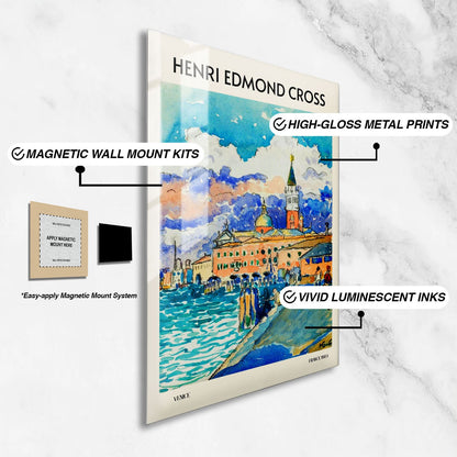 Wes Co Gallery Metal Poster Venice by Henri-Edmond Cross 24" x 36" Home Goods - Artist Edge to edge Metal Art Print