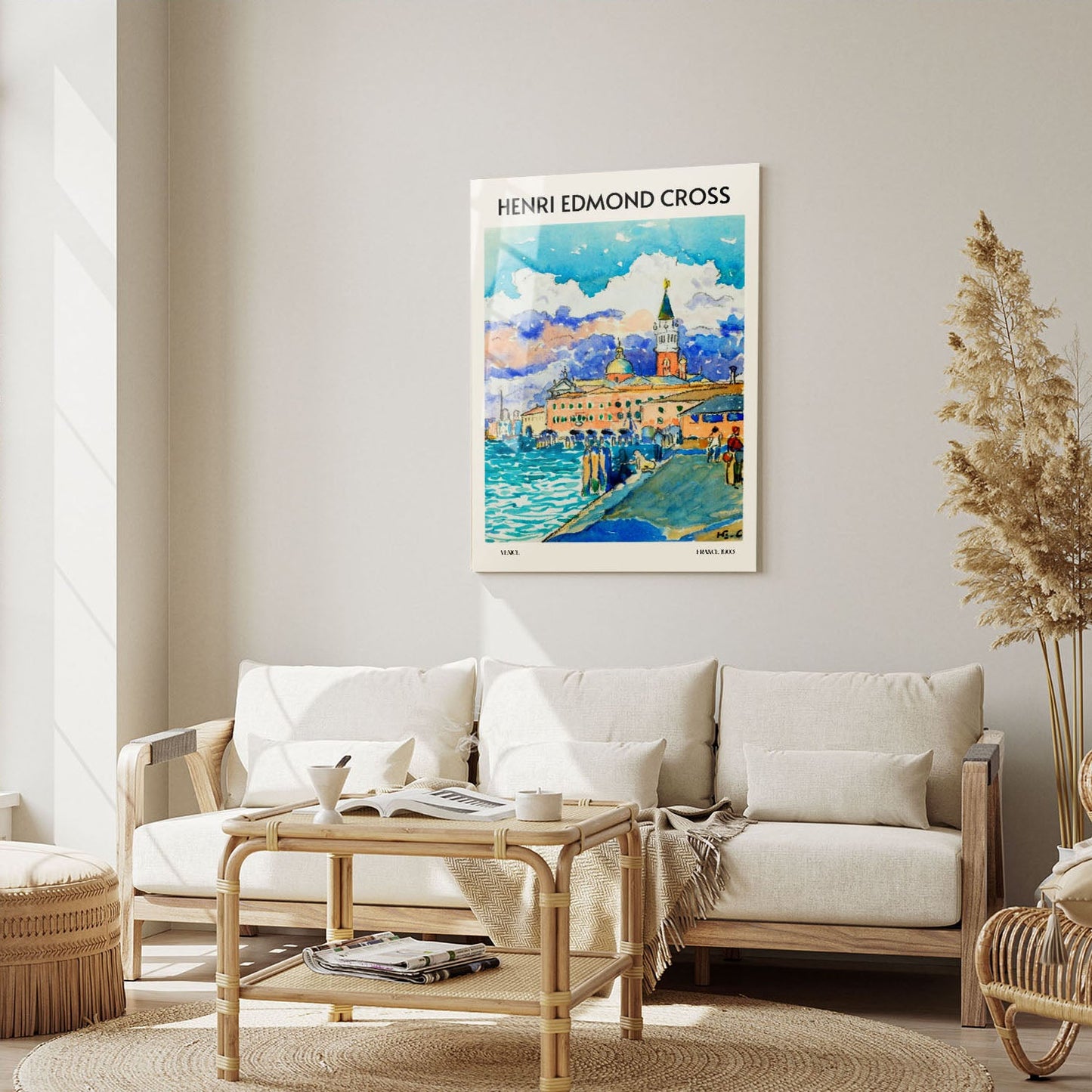 Wes Co Gallery Metal Poster Venice by Henri-Edmond Cross 5" x 7" Home Goods - Artist Edge to edge Metal Art Print