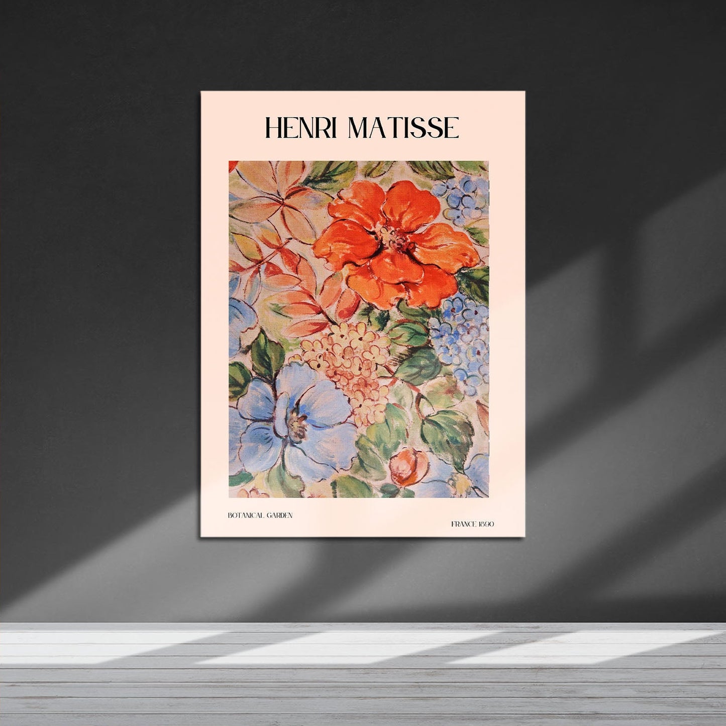 Wes Co Gallery Metal Poster Botanical Garden by Henri Matisse 16" x 24" Home Goods - Artist Edge to edge Metal Art Print