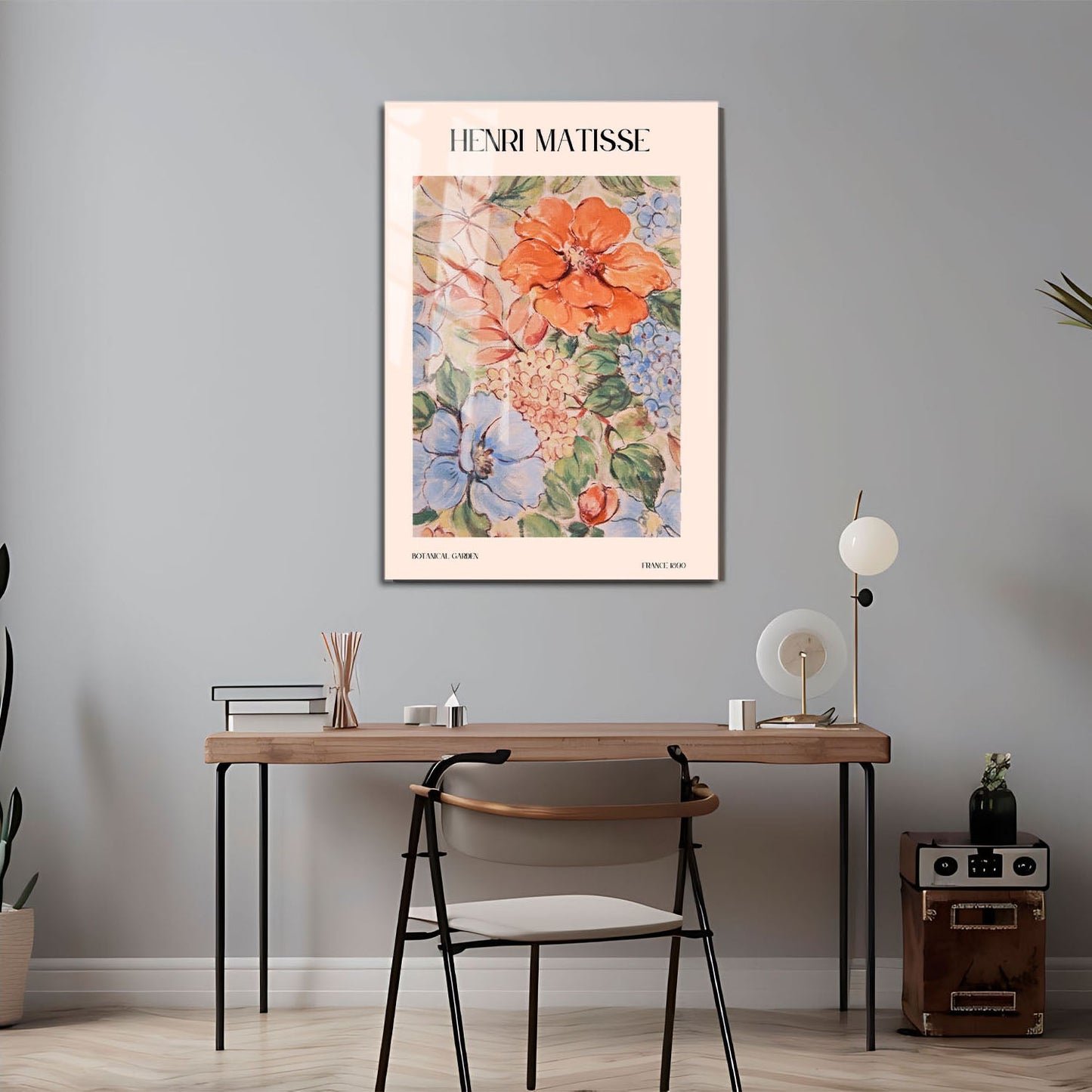 Wes Co Gallery Metal Poster Botanical Garden by Henri Matisse 24" x 36" Home Goods - Artist Edge to edge Metal Art Print