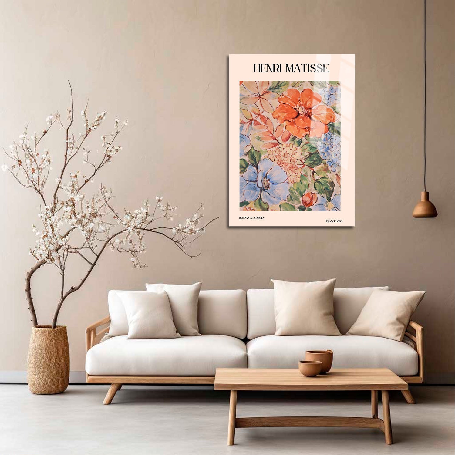 Wes Co Gallery Metal Poster Botanical Garden by Henri Matisse 5" x 7" Home Goods - Artist Edge to edge Metal Art Print