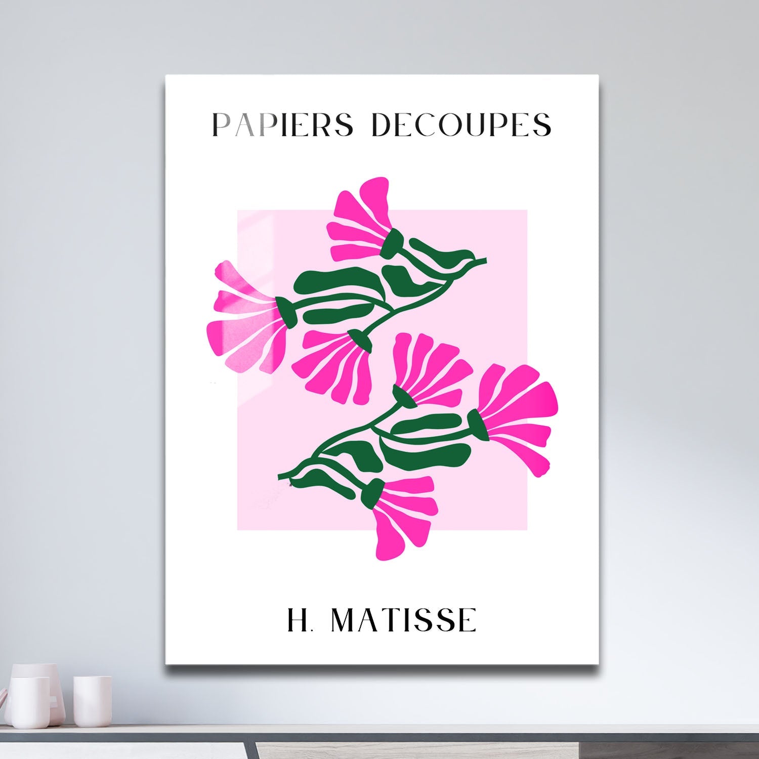 Wes Co Gallery Metal Poster Papiers Decoupes V by Henri Matisse 11" x 17" Home Goods - Artist Edge to edge Metal Art Print