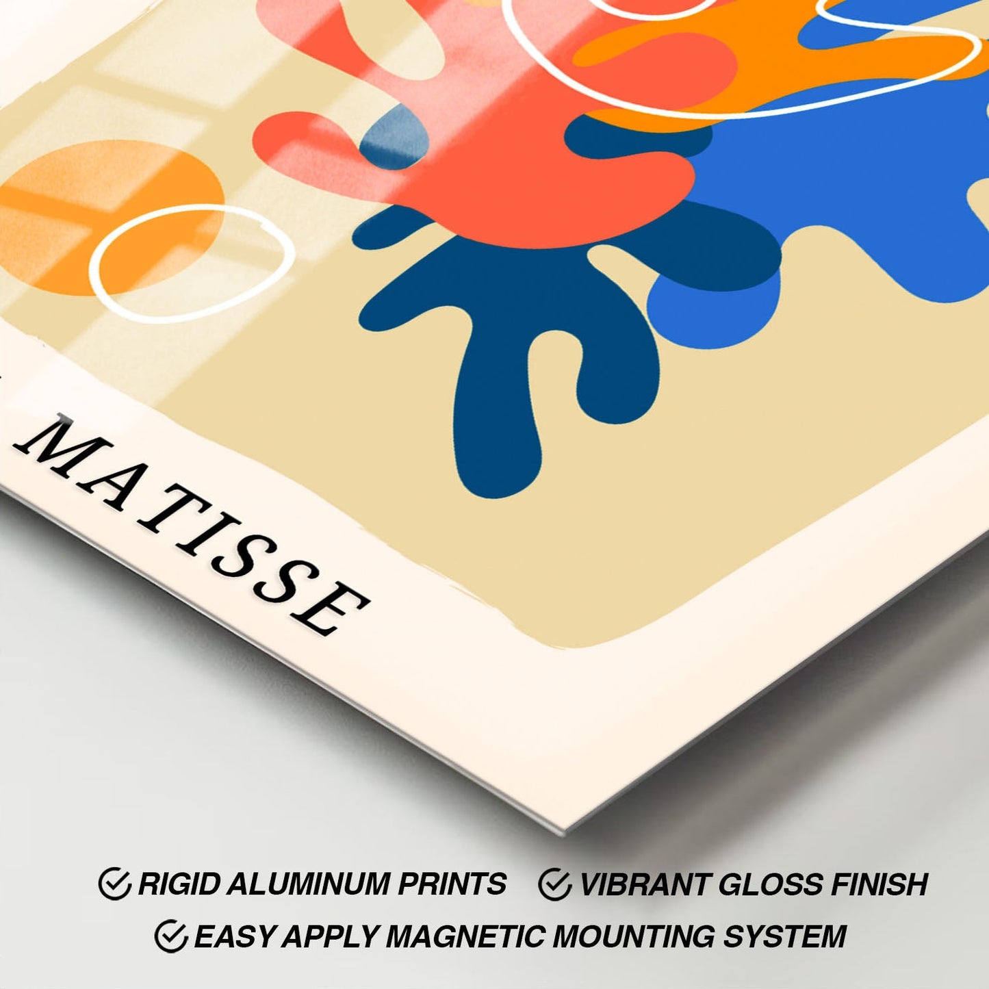 Wes Co Gallery Metal Poster Papiers Decoupes by Henri Matisse 11" x 17" Home Goods - Artist Edge to edge Metal Art Print